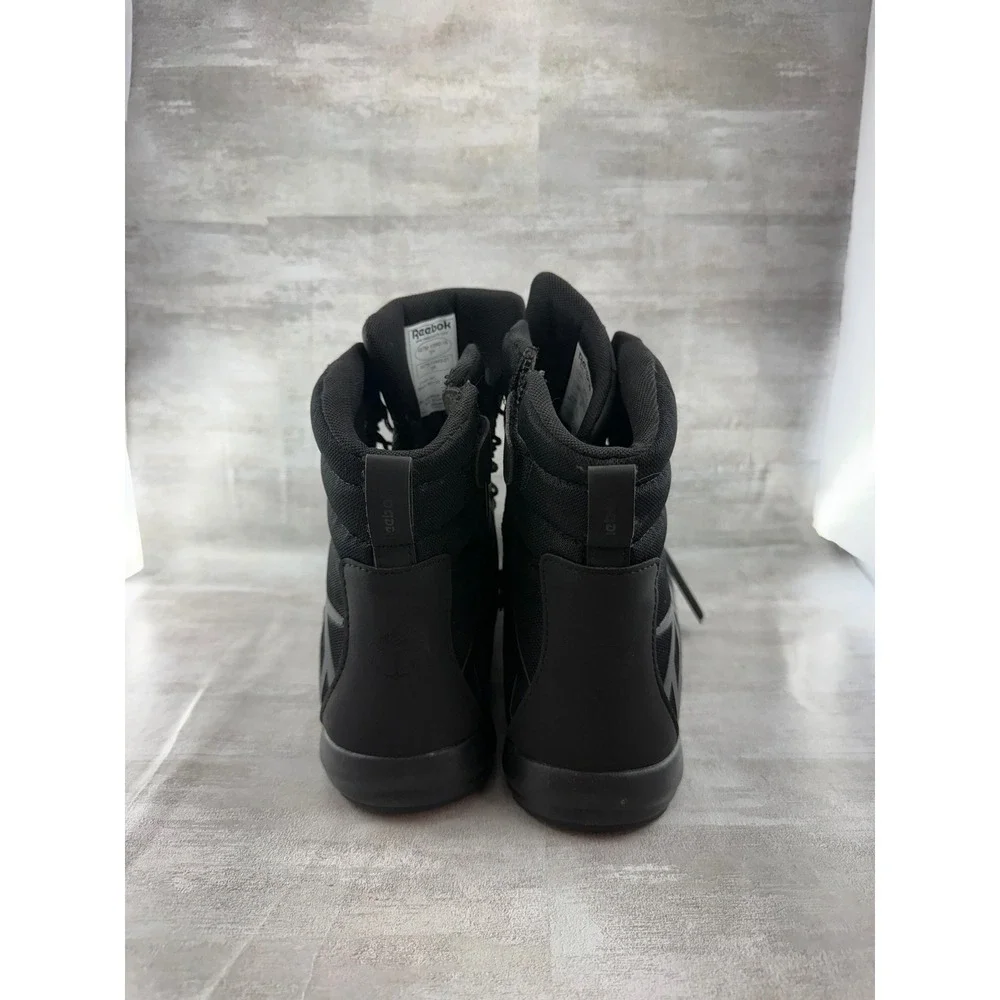 Reebok Work Men RB7120 Sublite Cushion Tactical Boots Black 13W Side Zip EH SR